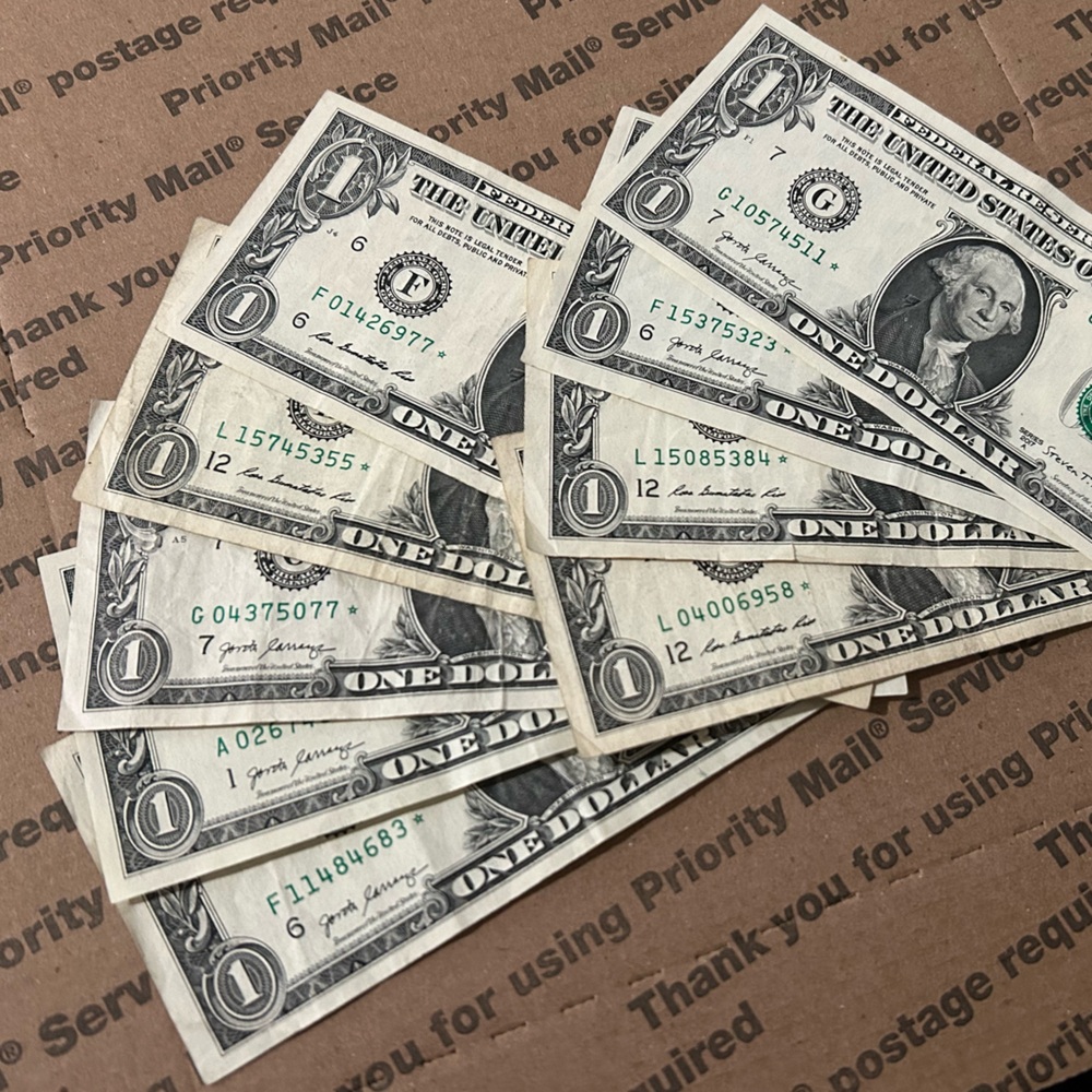 (x9) $1 Dollar Star Notes ⭐️